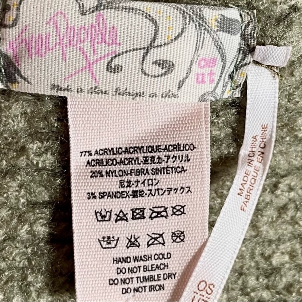 Free People Dreamland Knit Beanie Olive One Size Soft Warm Style ACCFP1220 NWT - Picture 9 of 9